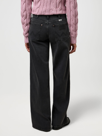 Wrangler Blugi Negri WORLD WIDE Wide Leg Femei [2]