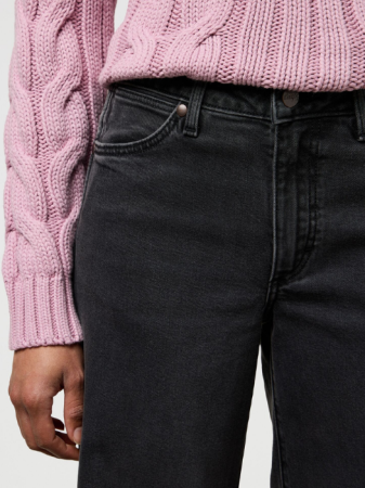 Wrangler Blugi Negri WORLD WIDE Wide Leg Femei [3]