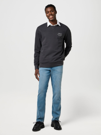 BARBATI - Wrangler Bluza Neagra Relaxed Barbati