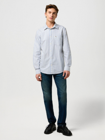 МУЖЧИНЫ - Wrangler Мужская Рубашка Белая Regular