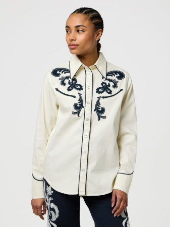 Wrangler Camasa Alba Regular Femei [1]