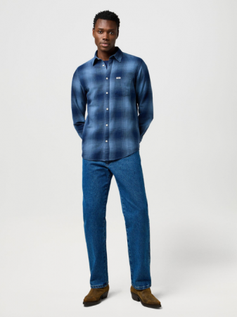 IMBRACAMINTE - Wrangler Camasa Navy Regular Barbati