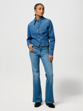 Wrangler Camasa Albastra Deschisa Slim Femei [3]