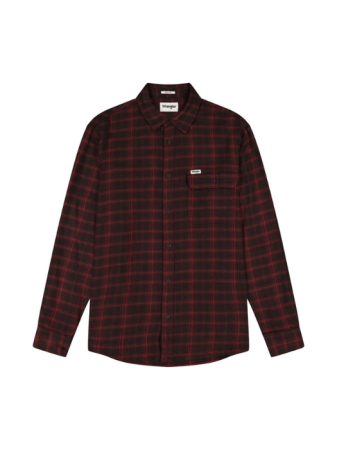 Wrangler Мужская Рубашка Бордо Relaxed [5]