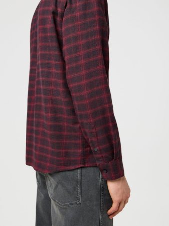 Wrangler Мужская Рубашка Бордо Relaxed [3]