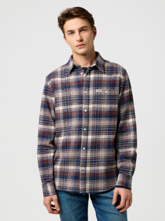 Wrangler Camasa Navy Regular Barbati [1]