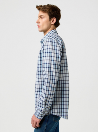 Wrangler Мужская Рубашка Синяя Regular [3]