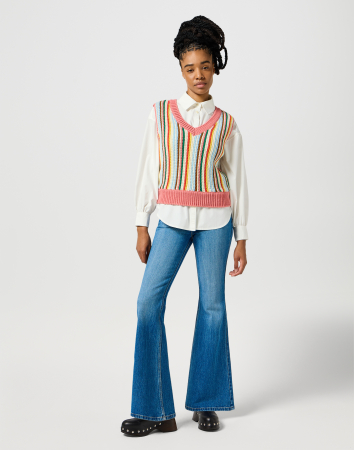 Wrangler Camasa Boyfriend Worn White Femei [1]