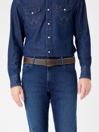 ACCESORII - Wrangler Curea Maro Inchis  Barbati