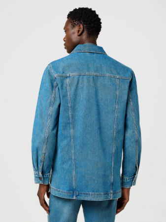 Wrangler Geaca Albastra Deschisa Relaxed Barbati [1]