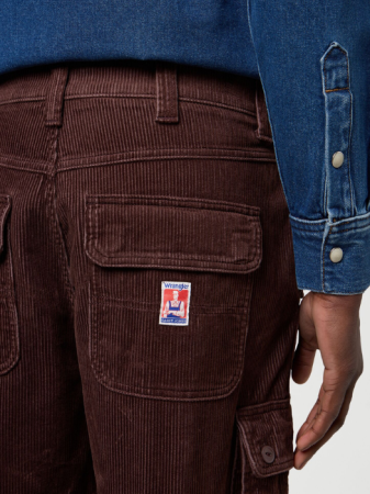 Wrangler Мужские Брюки Коричневые Oversized [4]