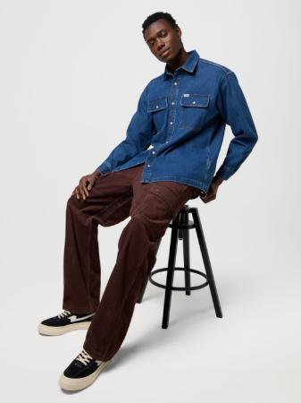 Wrangler Мужские Брюки Коричневые Oversized [5]