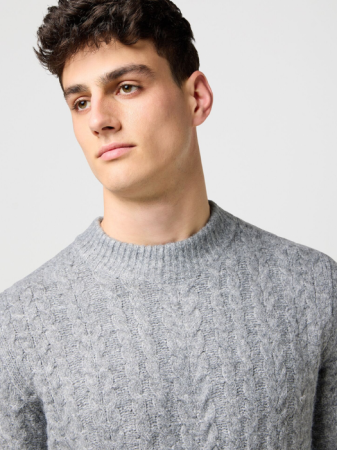 Wrangler Мужской Свитер Серый Regular [3]