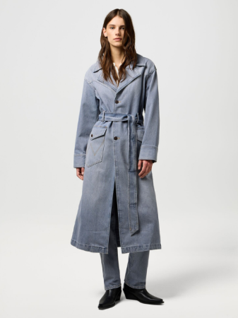 Geci si Jachete - Wrangler Trench Gri Relaxed Femei