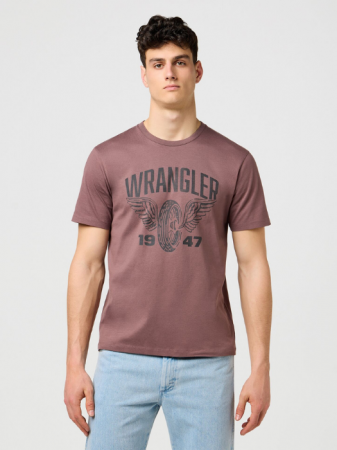 BARBATI - Wrangler Tricou Lila Regular Barbati