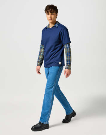 Wrangler Tricou Relaxed Navy Barbati [3]