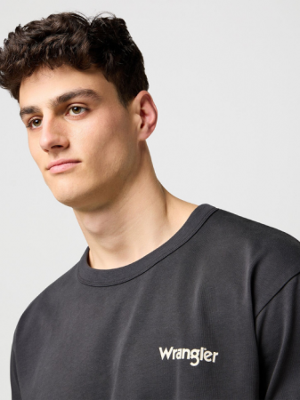 Wrangler Tricou Negru Vintage Barbati [2]
