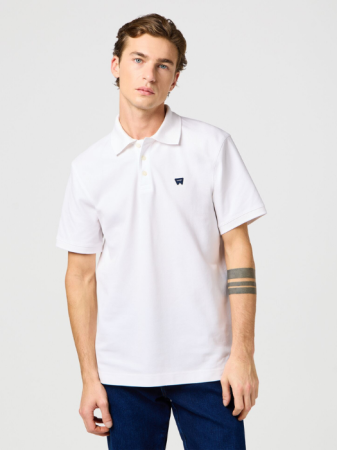 BARBATI - Wrangler Tricou Polo Alb Regular Barbati