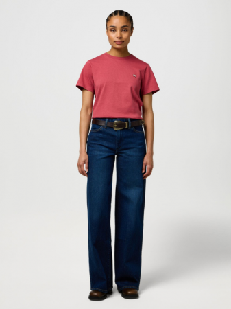 ЖЕНЩИНЫ - Wrangler Женская Футболка Вишнево-Красная Slim