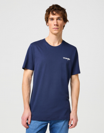 Tricouri si Polo - Wrangler Tricou (Set) Navy/Alb Regular Barbati