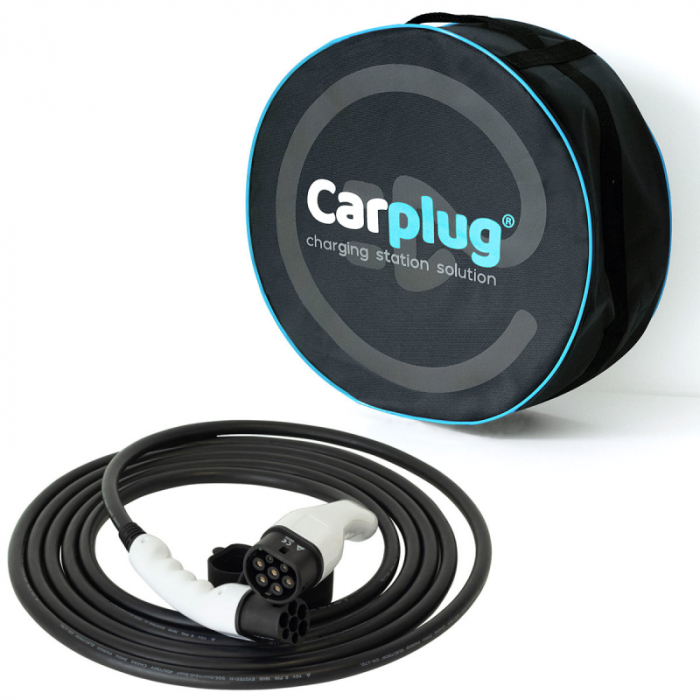 Cablu de încărcare CARPLUG,Tip 2 - Tip 2, lungime cablu 7m, 7,4kW (32A 1 fază) + Geantă [1]