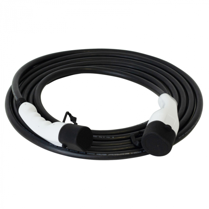 Cablu de încărcare CARPLUG, Tip 2 / Tip 2, lungime cablu 7m, 22kW (32A 3 faze) + Geantă [4]