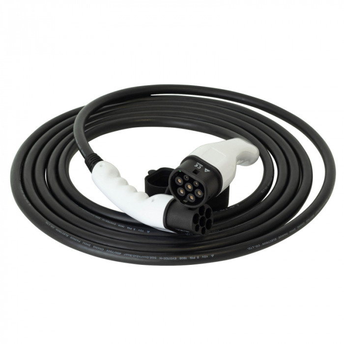 Cablu de încărcare CARPLUG, Tip 2 / Tip 2, lungime cablu 7m, 22kW (32A 3 faze) + Geantă [2]