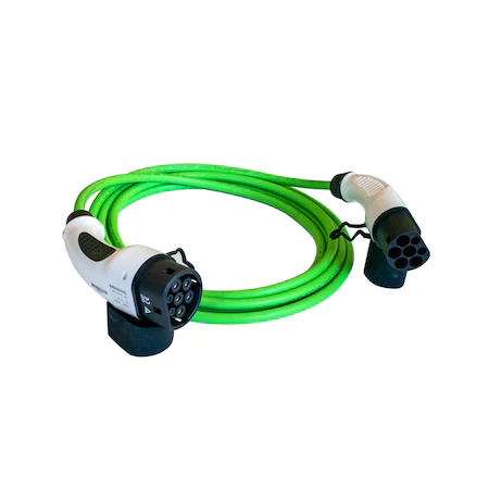 Cablu Incarcare masini electrice , Type 2, 32A, 7.4kW, verde, Polyfazer Z series [5]