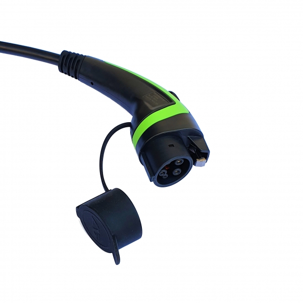 Cablu Incarcare masini electrice – Polyfazer, Type 1, 32A, 7.4kW, negru cu verde [3]