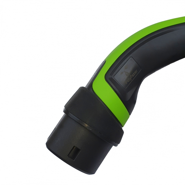Cablu Incarcare masini electrice – Polyfazer, Type 2, 32A, 22kW, negru si verde [3]