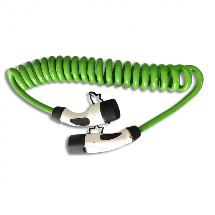 Cablu incarcare masini electrice Polyfazer Z Series, 7 m,Type 2, 32A, 7.4kW, verde [4]