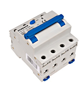 Intreruptor Schrack RCBO AK667840 automat+dif. 3+N, AMPARO 6kA, C 40A, 30mA,tip A, statie de incarcare fixa [3]
