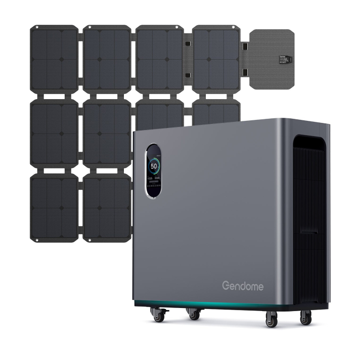 Gendome Home 3000 – Stație Portabilă 3000W cu Baterie LiFePO4 EV-Grade, Încărcare 0–80% în 50 Min, UPS <12ms, Intrare Solară 1500W, Wi-Fi & Bluetooth, Control prin Aplicație, 17 Porturi, Surge 6000W [6]