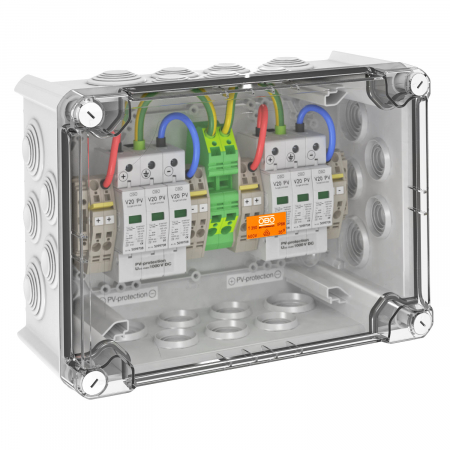 Accesorii - Solutie sistem PV OBO BOX, tip 1+2, pentru invertor cu 2 trackere MPP, 900V DC