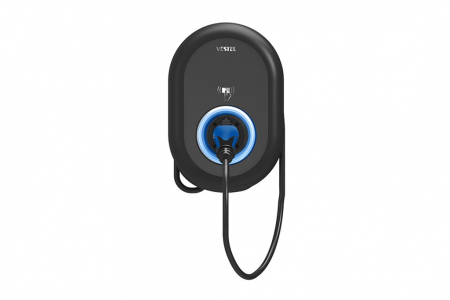 Statie incarcare masini electrice VESTEL EVC04AC7T2P, monofazat, 7.4 kWh, Type 2, RFID, cablu 5m [2]