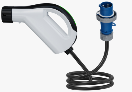 Statii portabile - Statie portabila integrata in maner pentru incarcat masini electrice, conector Type 2, 7 kW, 32A, monofazic, lungime cablu 5m, protectie IP55