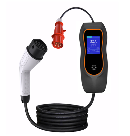 Statii portabile - Statie portabila Polyfazer 22KW, 32A, conector type 2, cablu 5m, putere reglabila, cadou geanta transport