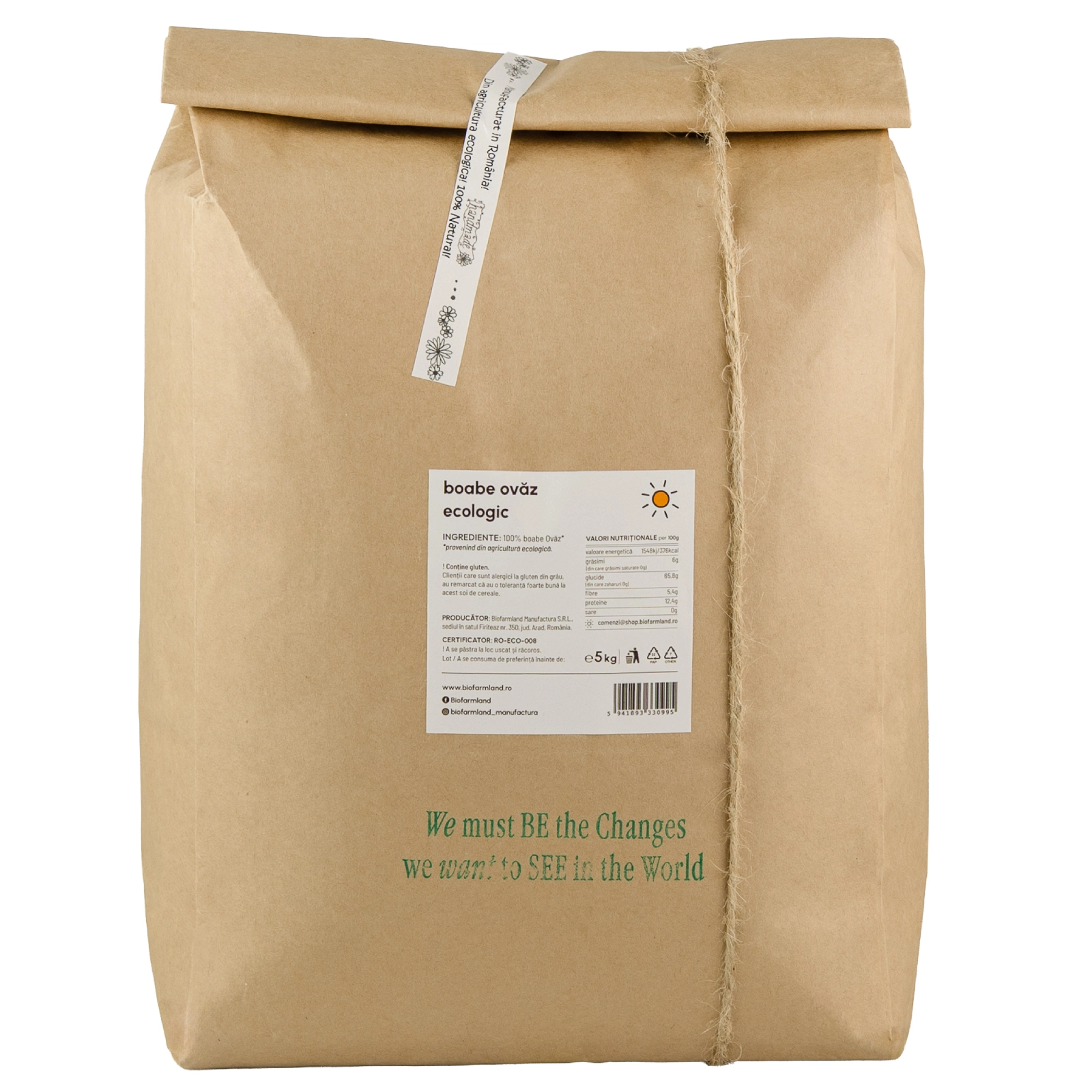 Ovăz boabe de întregi ecologice - 5kg [2]