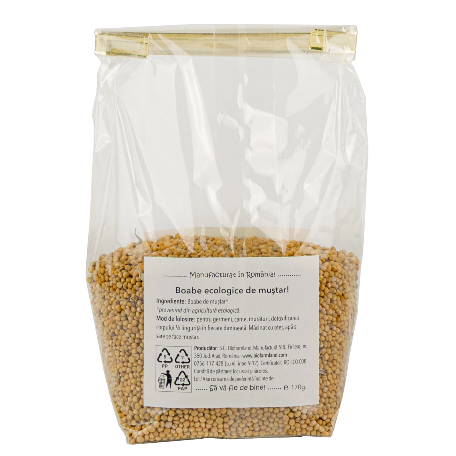 Boabe muștar ecologic | 170g [2]