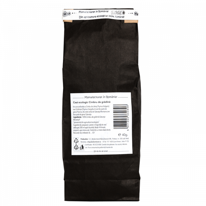 Ceai ECOLOGIC Cimbru de Grădină - 40g [2]
