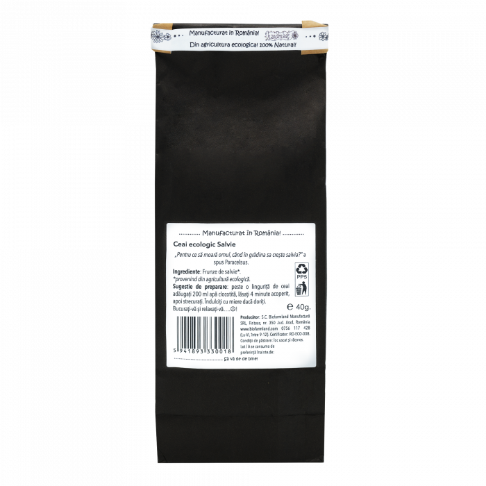 Ceai ECOLOGIC Salvie - 40g [2]