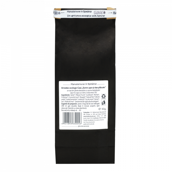 Ceai ECOLOGIC Somn Ușor și Vise Plăcute - 40g [2]