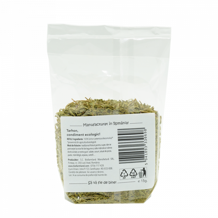 Condiment Tarhon ECOLOGIC - 15g (Pungă) [2]
