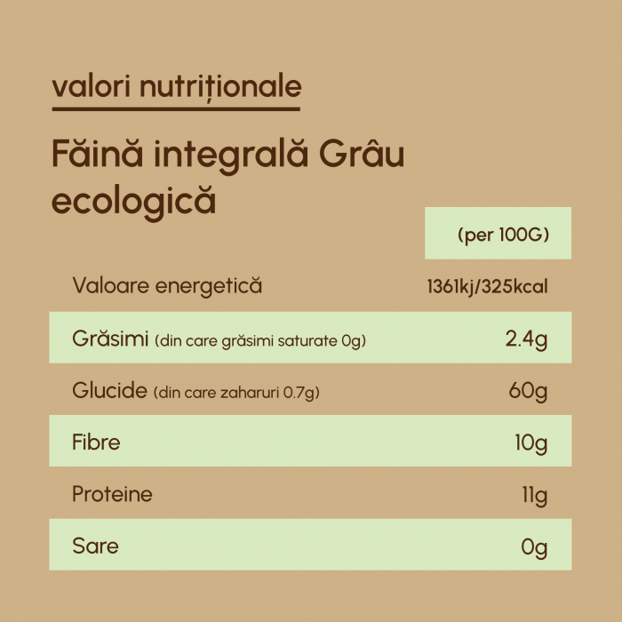 Făină Integrală Ecologică de Grâu - 1 kg [3]