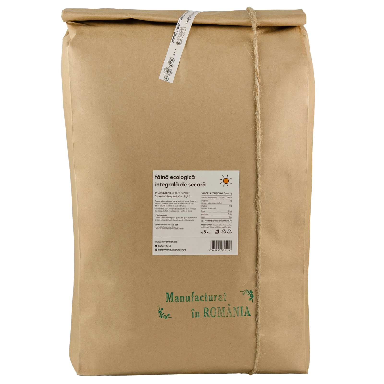 Făină Integrală Ecologică de Secară - 5 kg [2]
