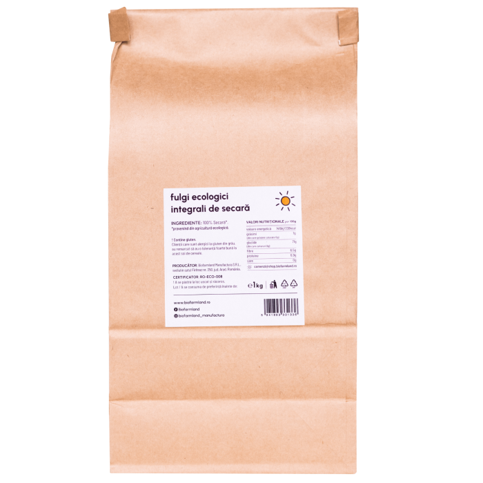 Fulgi de secară integrali, naturali și nutritivi | 1 kg [2]