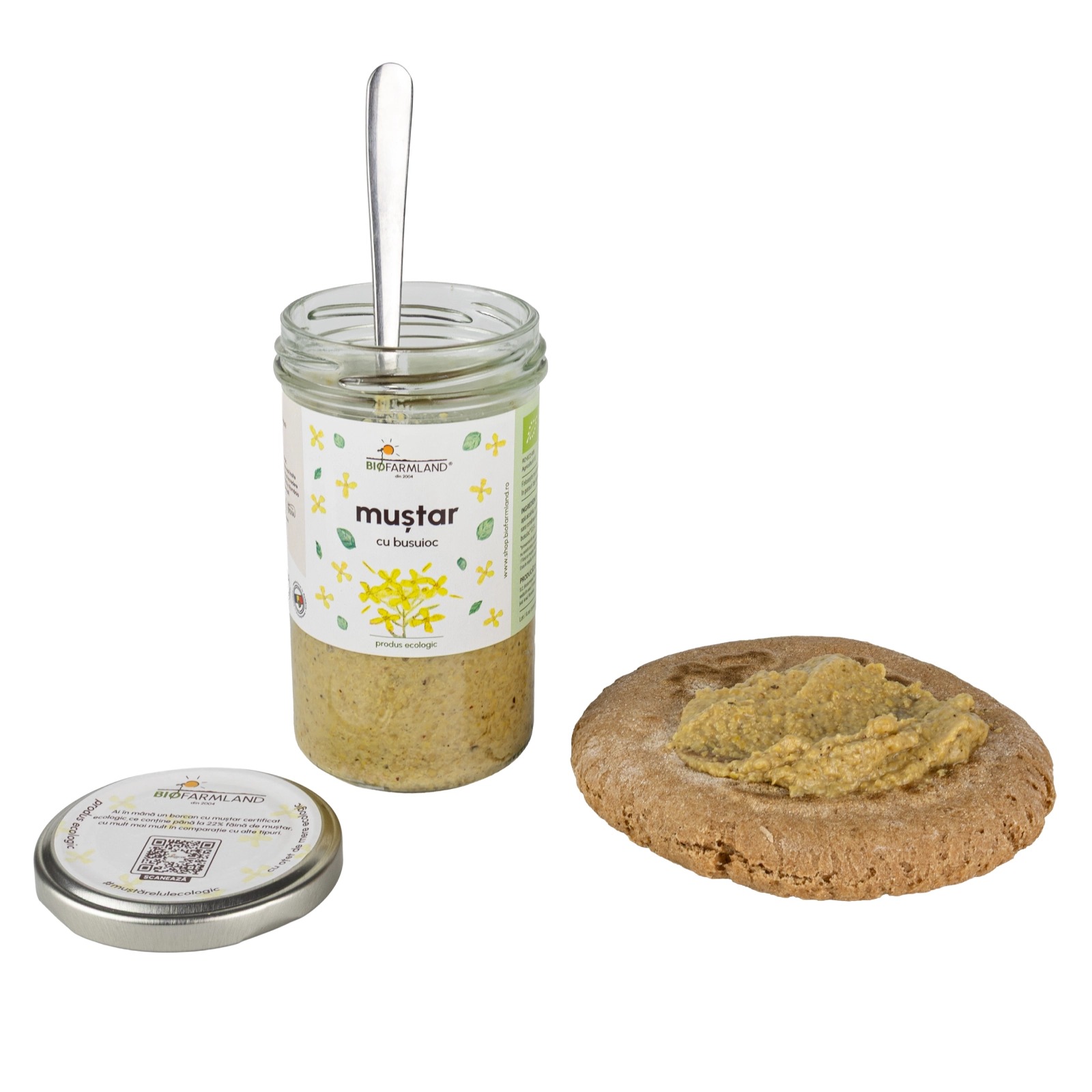 Muștar cu Busuioc ecologic - 195g [3]