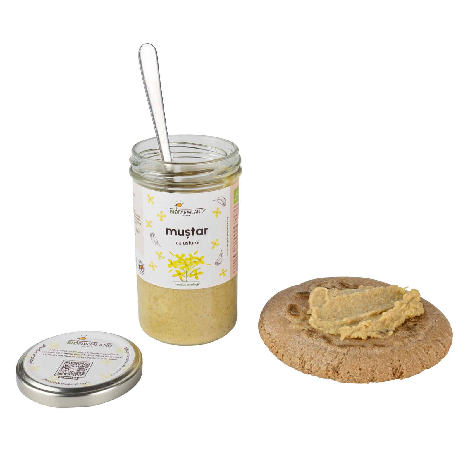 Muștar cu Usturoi ecologic - 195g [3]