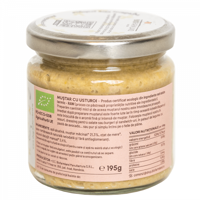 Muștar cu Usturoi ecologic - 195g [2]