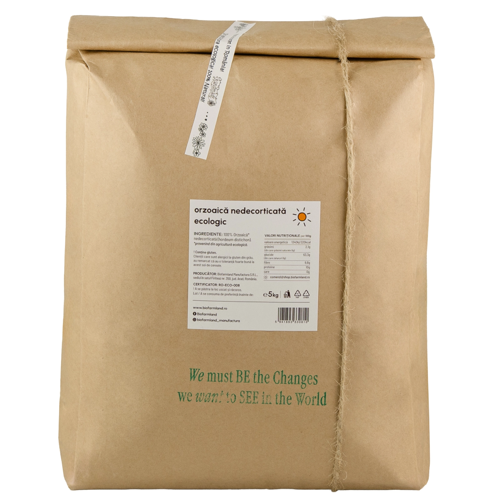 Orzoaică Nedecorticată ECO pentru Culturi de Iarbă - 5kg [2]